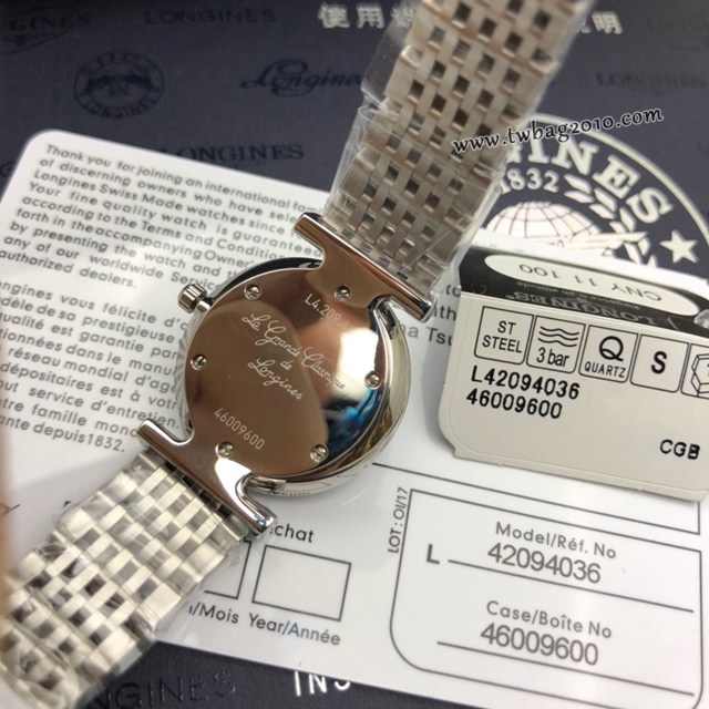 浪琴手錶 LONGINES嘉嵐系列-休閒時尚女士石英腕表  gjs2075